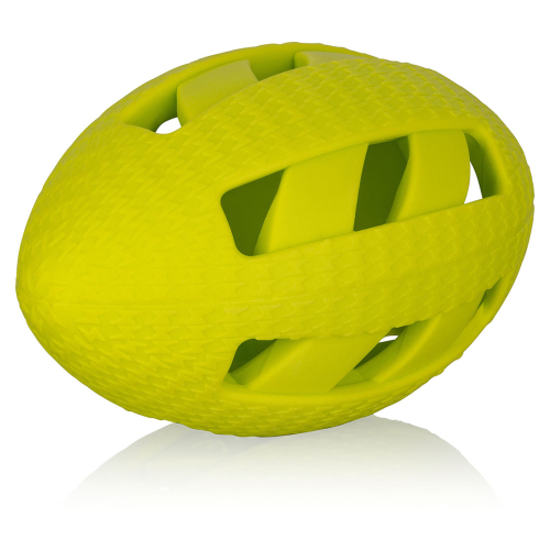 Knuffelwuff Hundespielzeug Snackball Rugby aus Naturgummi